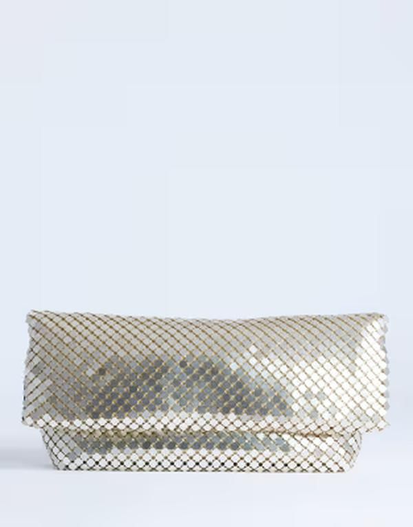トップショップ レディース バッグ Topshoprince Chainmail oversized clutch purse GOLD ゴールド