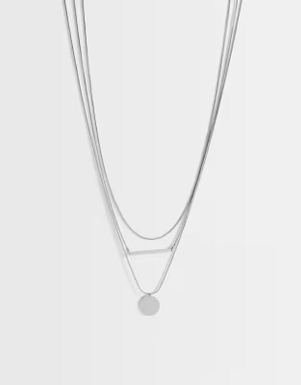 トップショップ レディース アクセサリー ネックレス・チョーカー・ペンダントトップ レース Topshop Lyra waterproof 3 pack necklaces in stainlessILVER シルバー