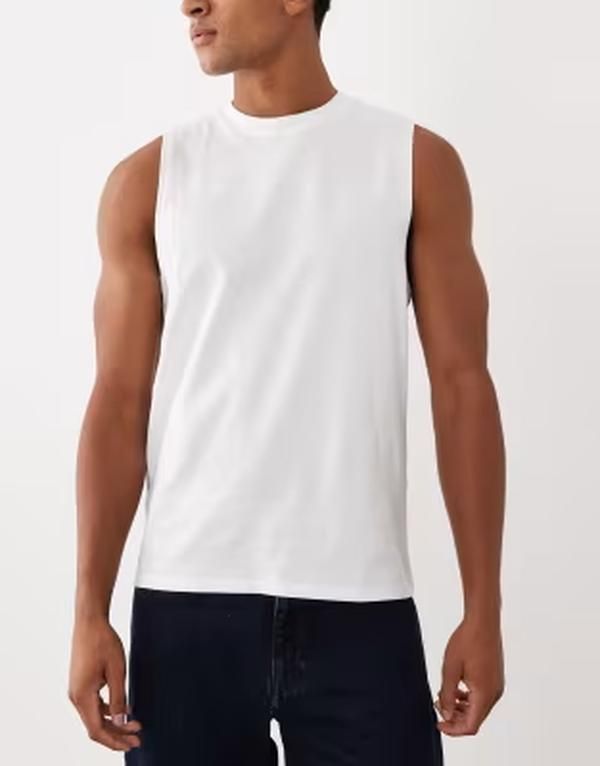 エイソス メンズ トップス ベスト レギュラーフィット ASOS DESIGN Essentials 3 pack regular fitanks white and Blackwhitegray ホワイト