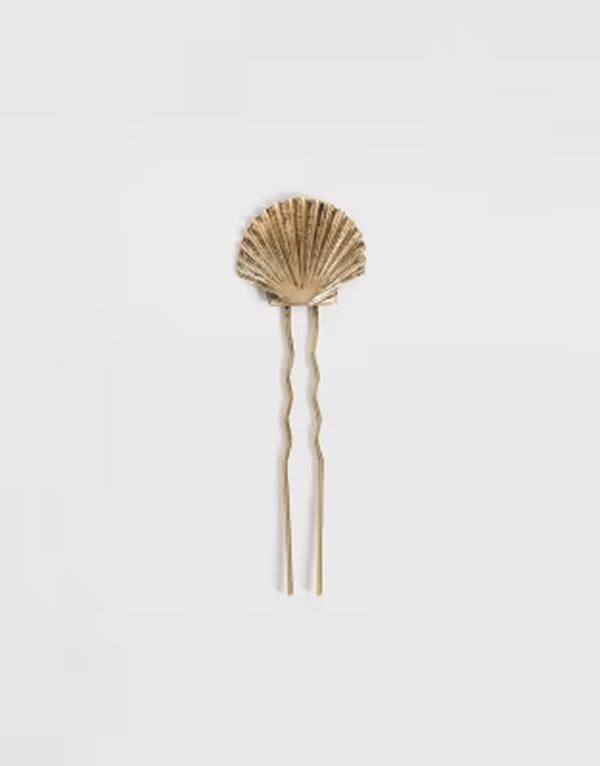 リクレイム ヴィンテージ レディース アクセサリー Reclaimed Vintage shell frenchair pin Gold ゴールド