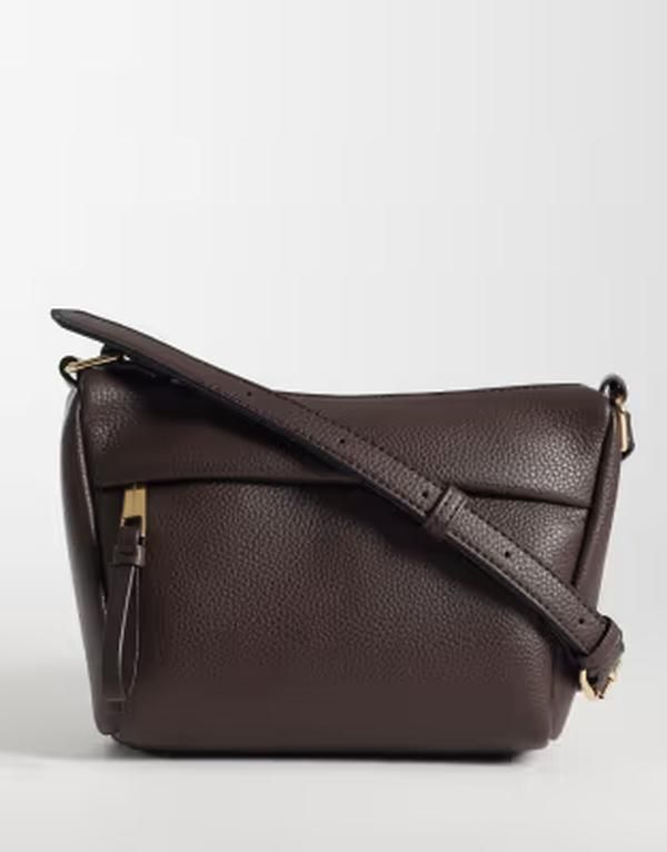 アクセサライズ レディース バッグ Accessorize soft zip cross body bag BROWN ブラウン