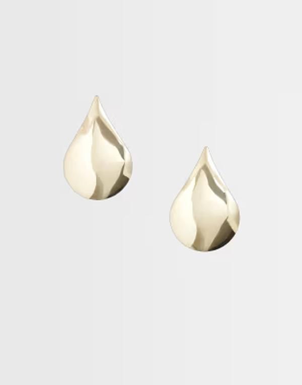 トップショップ レディース アクセサリー ピアス・イヤリング Topshop Cher statementeardrop stud earrings tone GOLD ゴールド