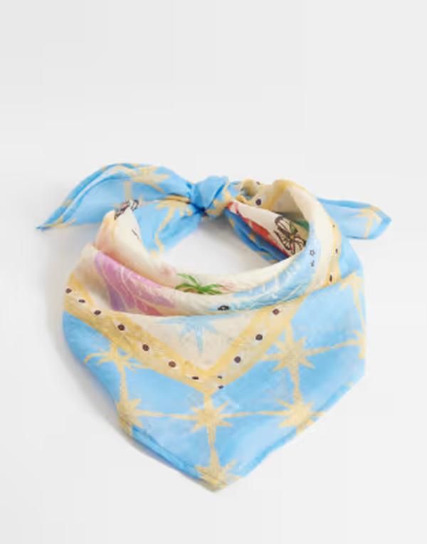 ネバーフリードレスド レディース アクセサリー Never Fully Dressed mystical hands bandana Blue ブルー