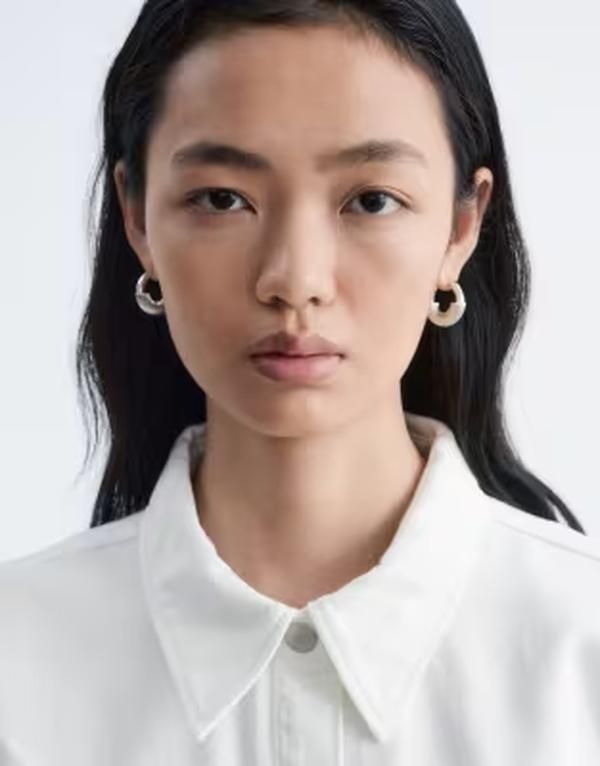 アンドアザーストーリーズ レディース アクセサリー ピアス・イヤリング Other Stories thick twist hoopsILVER シルバー