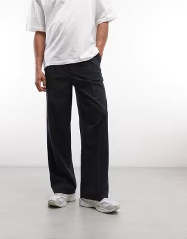 ウィークデイ メンズ ボトムス カジュアルパンツ Weekday loose fitailored pants Navy ネイビー