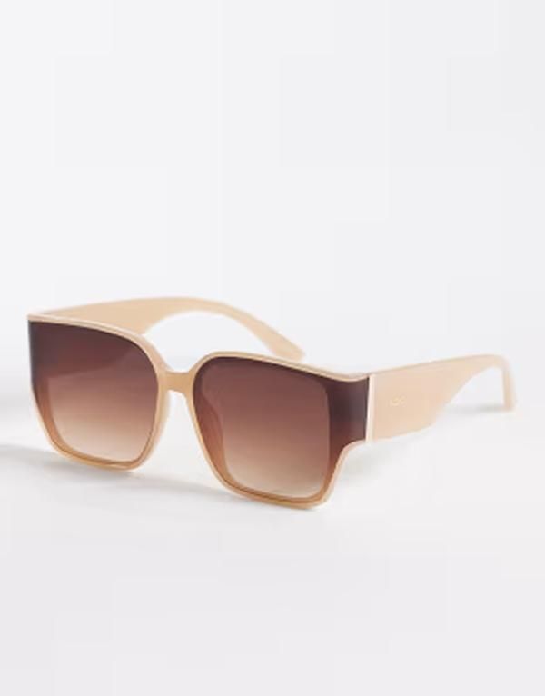 アルド レディース アクセサリー サングラス・アイウェア ALDO khlob oversized cat eye sunglasses in tanATURAL タン