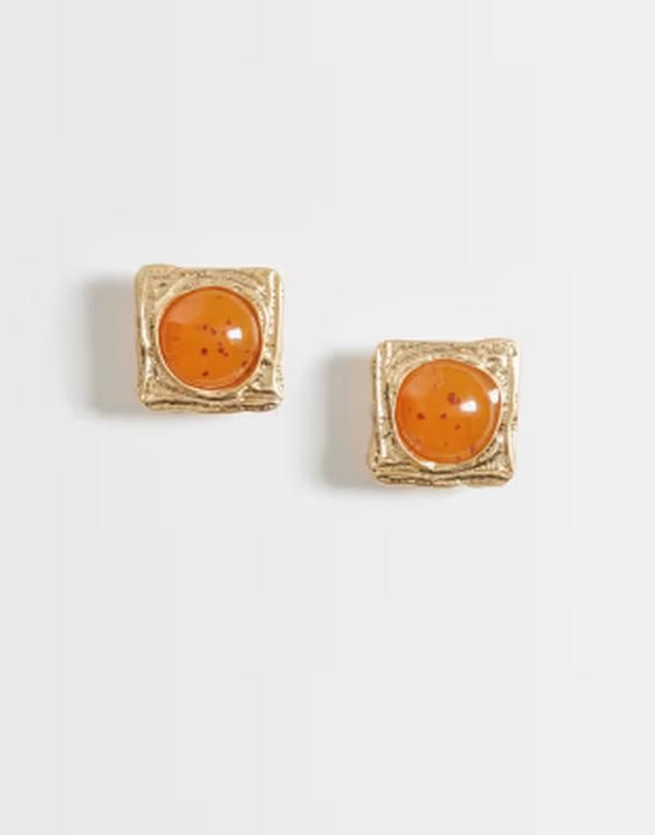 マンゴ レディース アクセサリー ピアス・イヤリング Mango pack of shell stud earrings GOLD ゴールド
