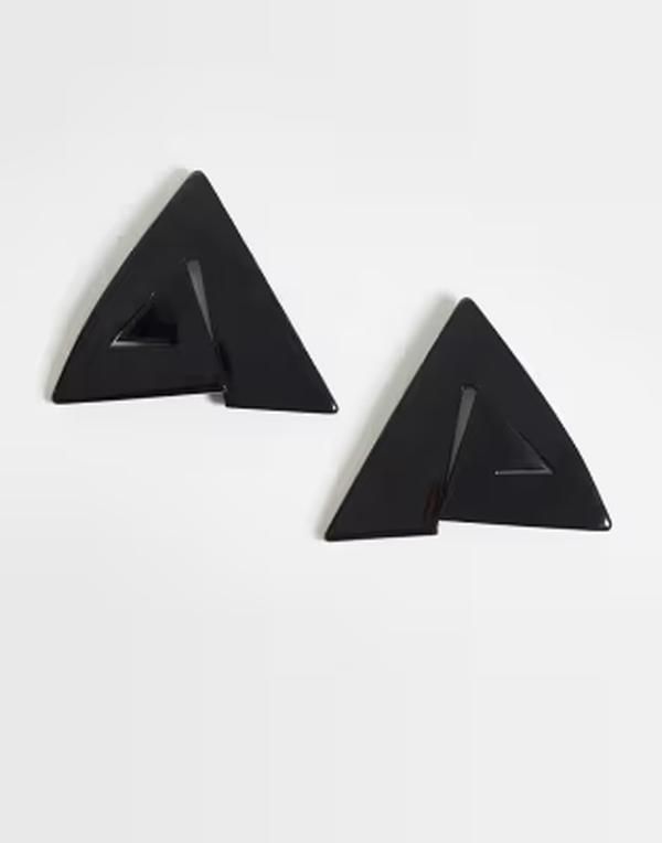 エイソス レディース アクセサリー ピアス・イヤリング ASOS DESIGN large studs earrings with geometric design GOLD ゴールド