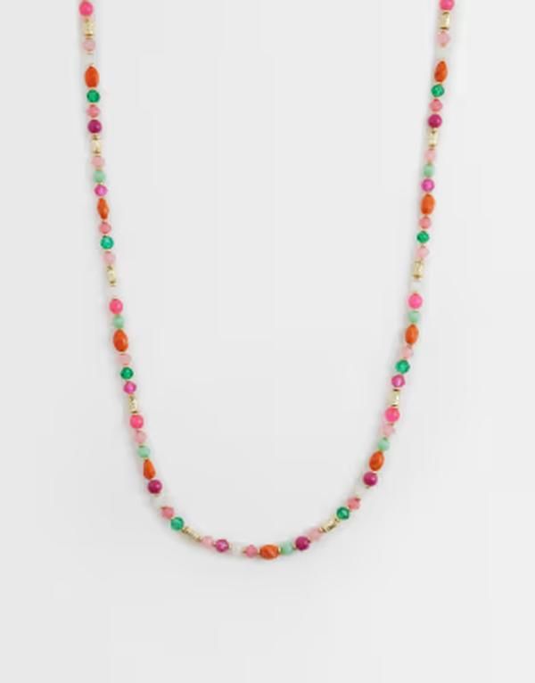 アクセサライズ レディース アクセサリー ネックレス・チョーカー・ペンダントトップ レース Accessorize single beaded rope necklace in multi colors Multi マルチカラー