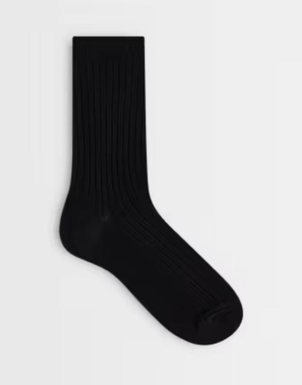 トップショップ レディース アンダーウェア 靴下 リブ Topshop Lillie ribbed socks Black ブラック
