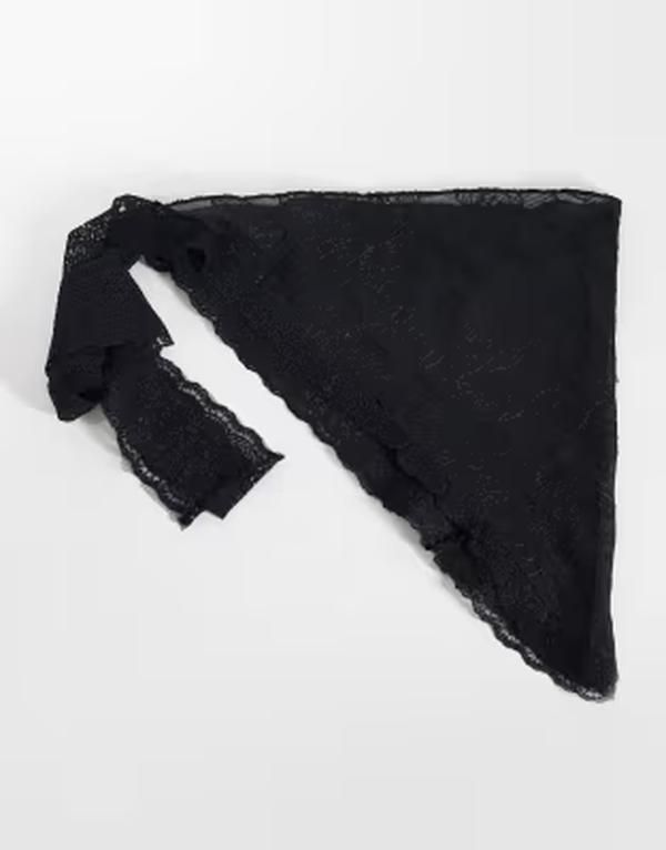 ヴェロモーダ レディース アクセサリー ベルト レース Vero Moda lace waist scarf Black lace ブラック