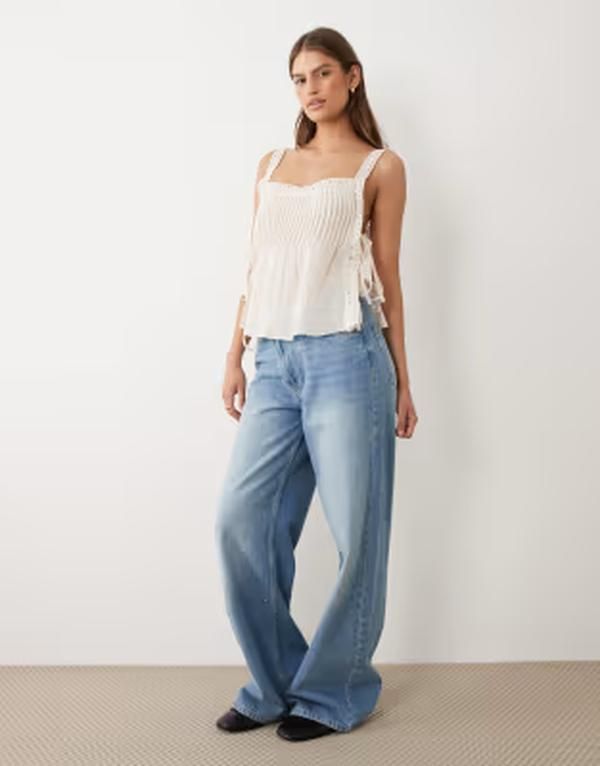 ミスセルフフリッジ レディース トップス タンクトップ Misselfridge tie side cami top CREAM クリーム