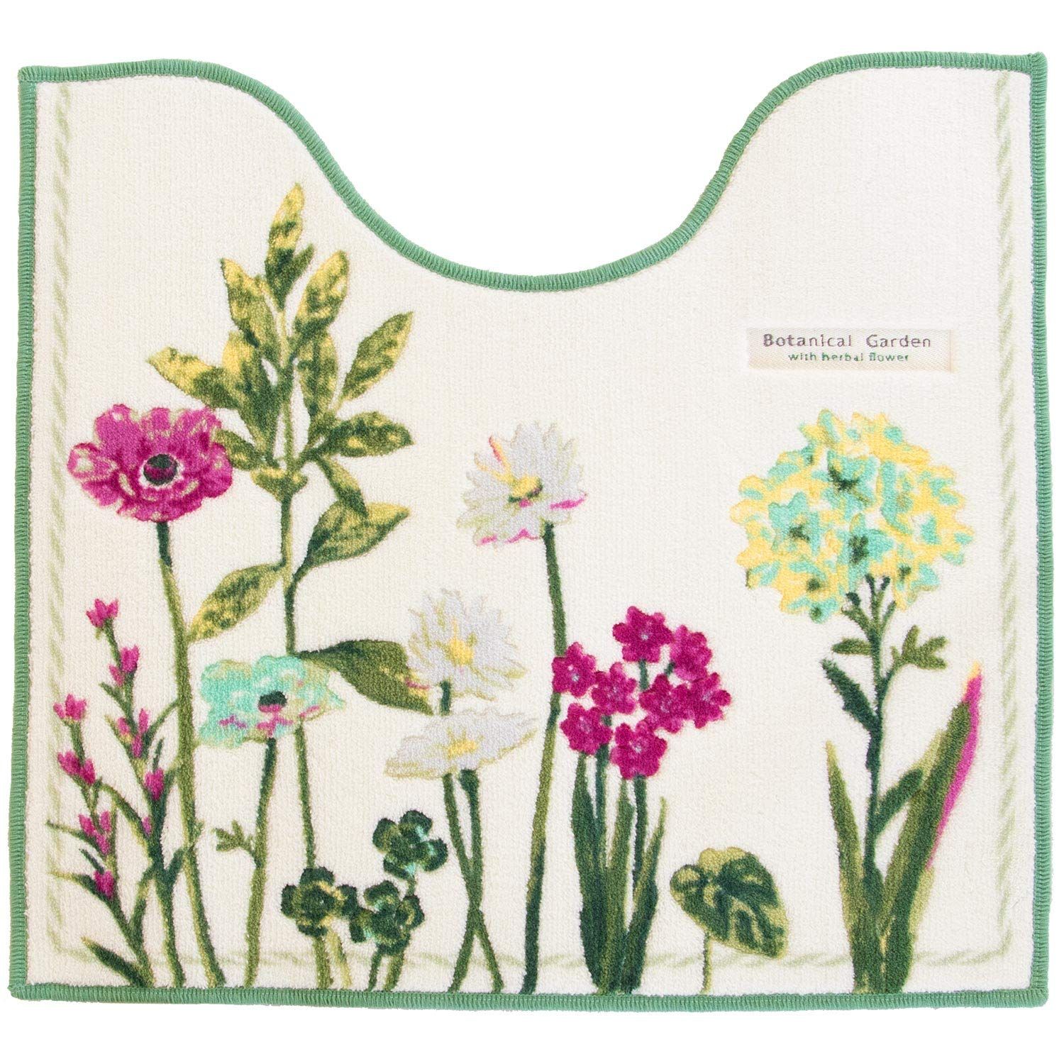 新品 オカ(OKA) トイレマット グリーン 約55cm×60cm ボタニカルガーデン (植物 ナチュラル) 4,802円