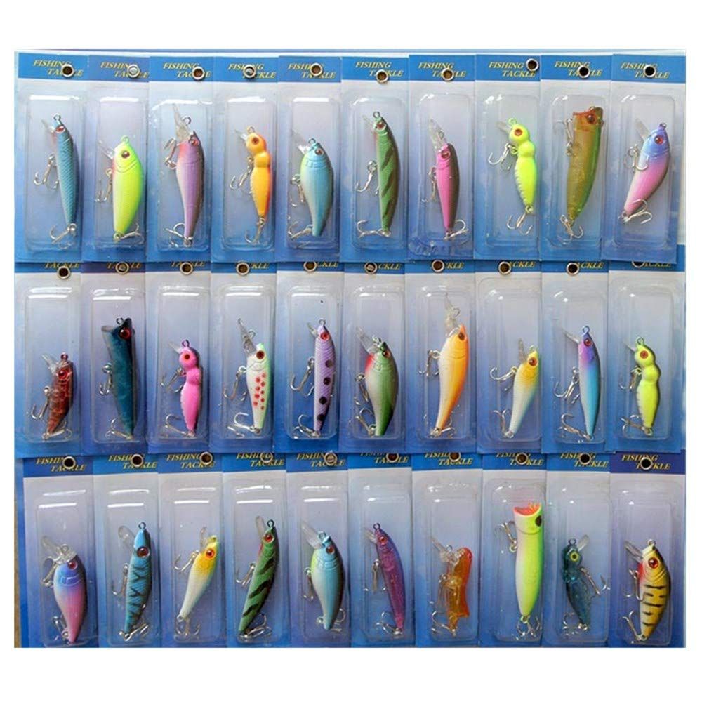 新品 ミノー ホッパー ベイト ルアーセット 30個 セット バス トラウト 川 海 沼 湖 ルアー フィッシング