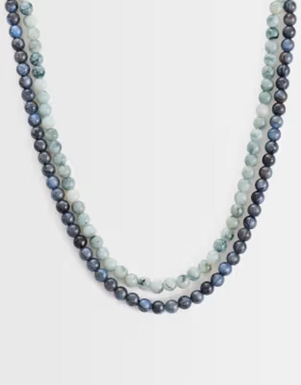 リクレイム ヴィンテージ レディース アクセサリー ネックレス・チョーカー・ペンダントトップ レース Reclaimed Vintage Unisex 2pack beaded necklaces Multi マルチカラー