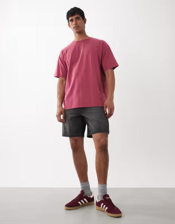 コットンオン レディース トップス Tシャツ Cotton everyday fitshirt in raspberry wash Raspberry Wash
