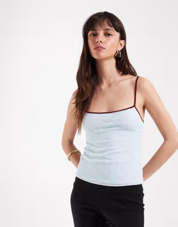 モーテル レディース トップス シャツ レース Motel Baryln cami lace top in turquoise ターコイズ 12,905円