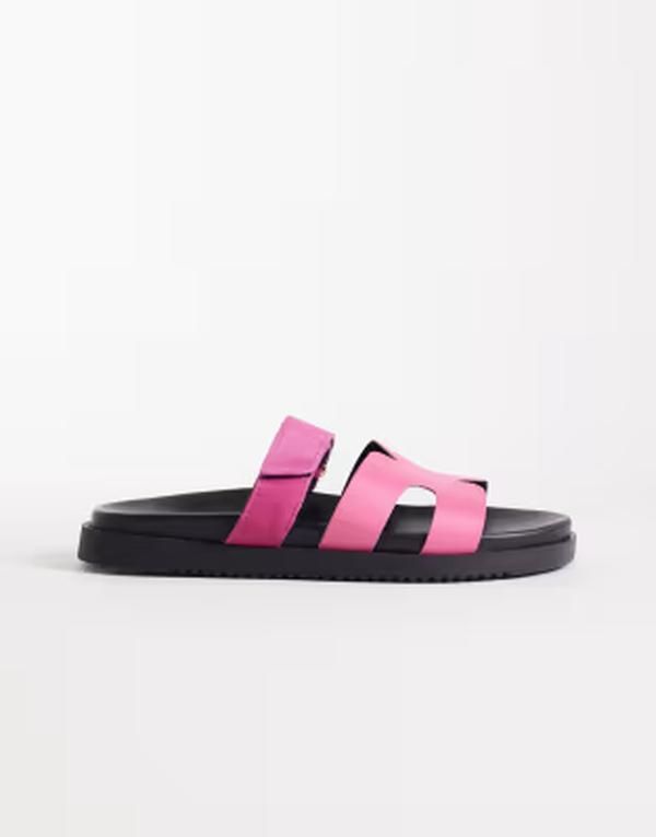 スティーブ マデン レディース シューズ サンダル サテン Steve Madden Missile sandals with strapsatin Pink Satin ピンク