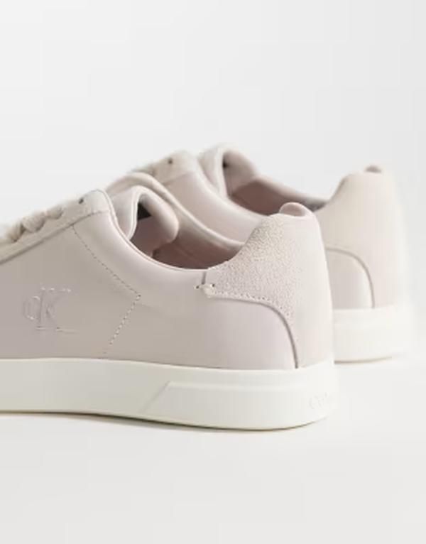 カルバンクライン レディース シューズ スニーカー サテン Calvin Klein satin mix cupsole sneakers Crystal gray グレー