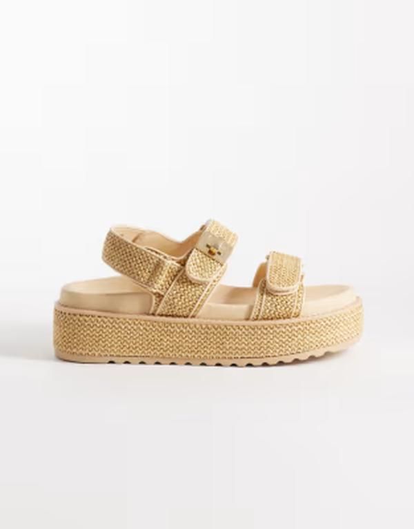 スティーブ マデン レディース シューズ サンダル Steve Madden Bigmona flatform sandals inatural raffia LT NATURAL RAFFIA