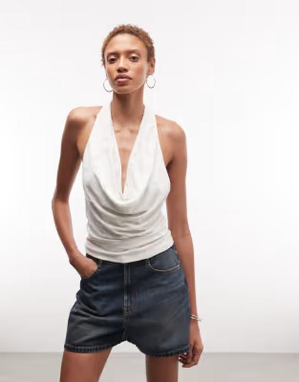 ウィークデイ レディース トップス Tシャツ ドレープ ホルター Weekday draped halter top Off White オフホワイト 11,385円