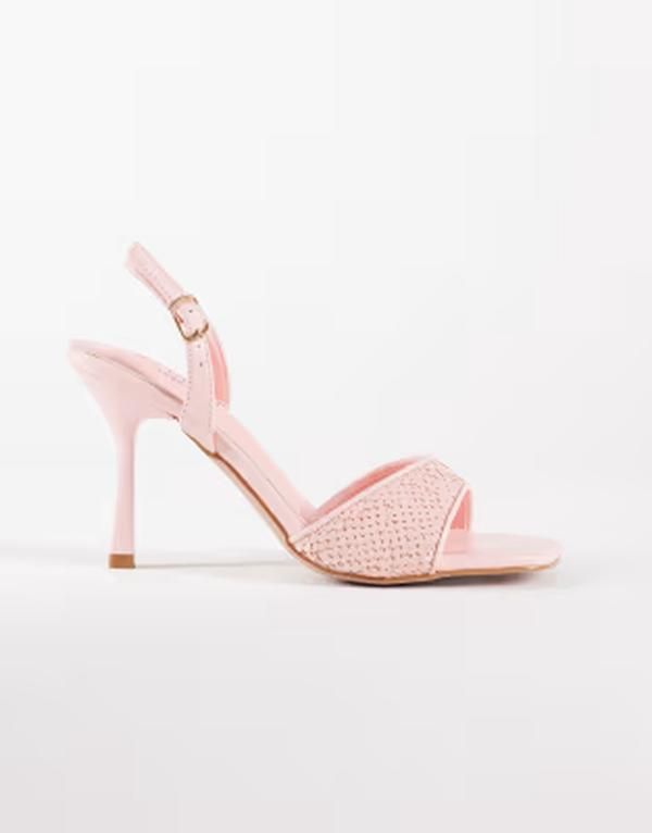 シミ レディース シューズ サンダル スパンコール ヒール SIMMI Shoesimmi London Cindy heeled sandals with sequins Pink pu ピンク