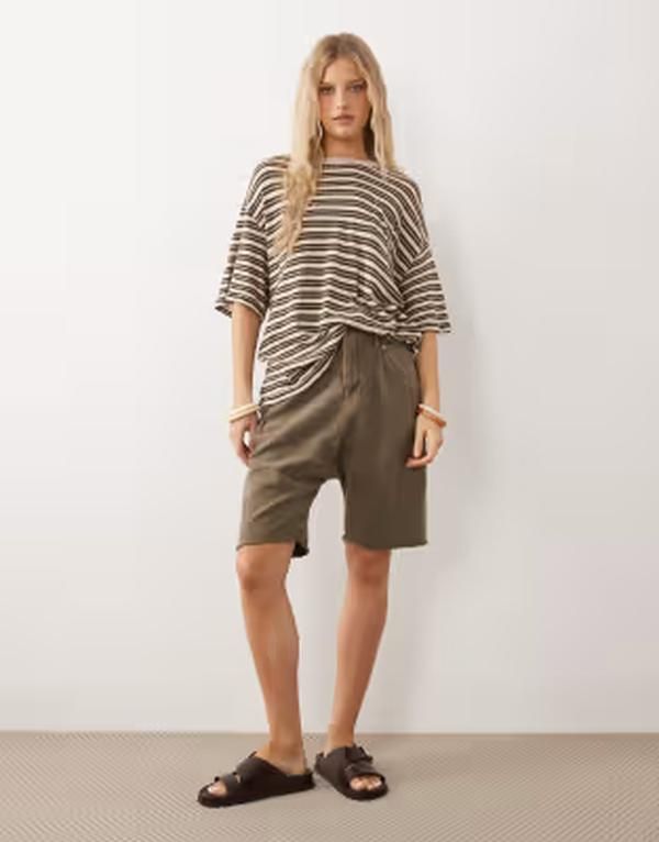 フリーピープル レディース トップス Tシャツ Free People allove stripe pocketshirt in tea combo TEA COMBO ストライプ