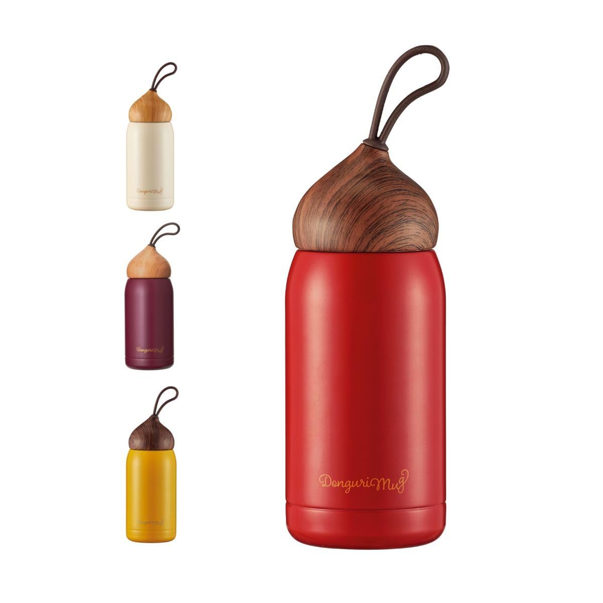 新品 【オルゴ】マグボトル 水筒 ドングリマグ 280ml ステンレス マグボトル 水筒 (レッド)