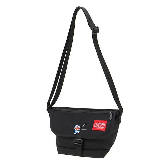 新品 Nylon Messenger Bag Flap Zipper Pocket Doraemon 2024 BLK