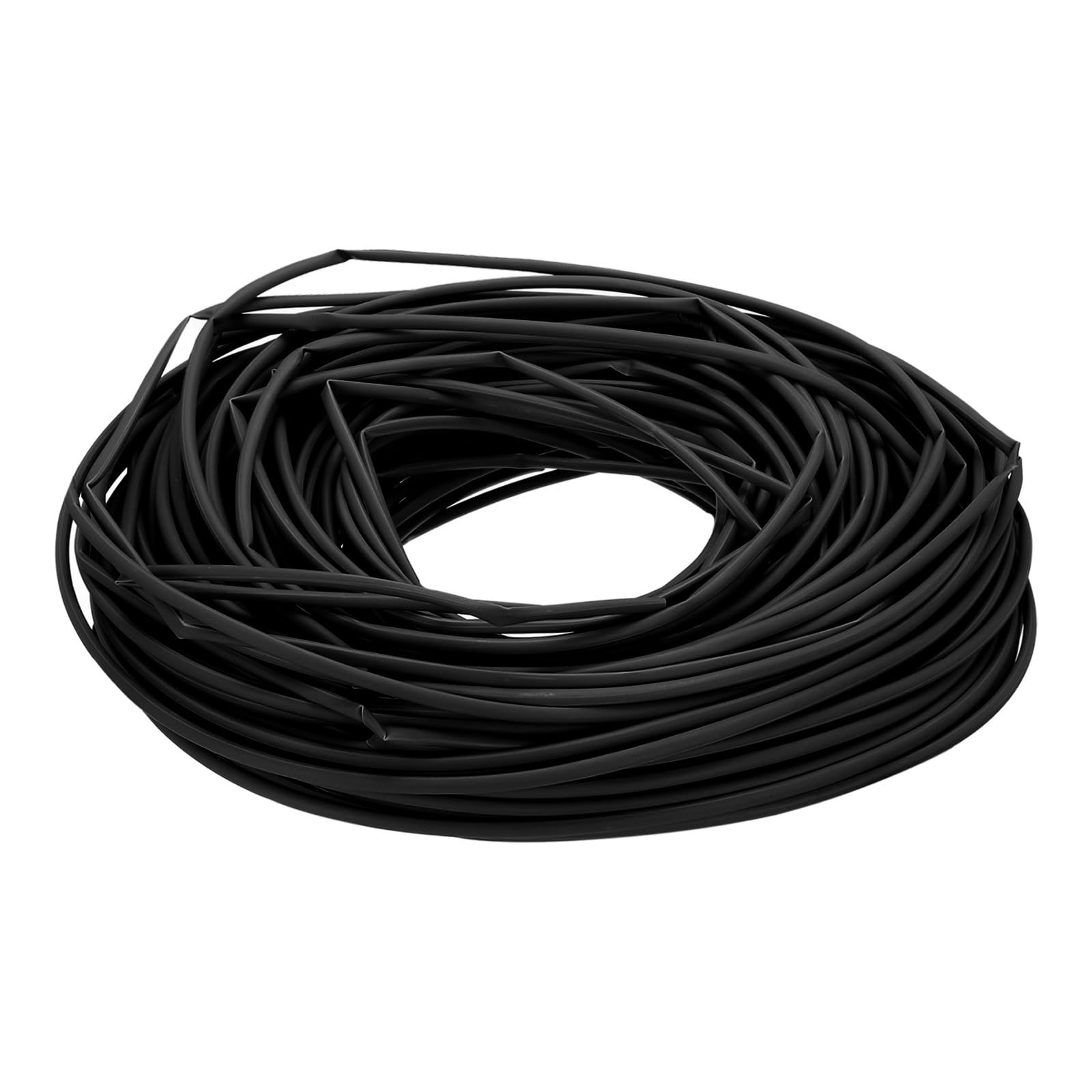 新品 uxcell 熱収縮チューブ 内径3 mm 長さ60m 絶縁チューブ 収縮率2：1 防水 絶縁 高難燃性 電線 端末処理 修理 ケーブル管理 黒