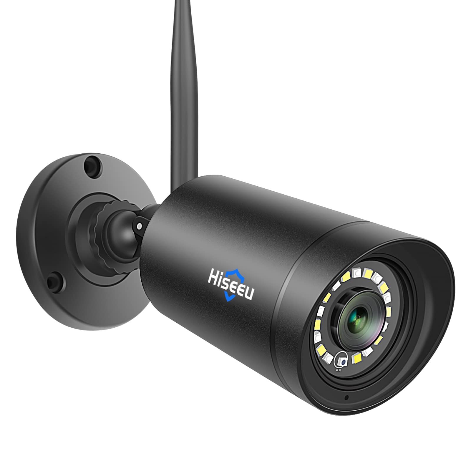 新品 wifi増強版 500画素 防犯カメラ ネットワークカメラ IP66級防水防塵/双方向音声/遠隔監視 屋外 屋内無線接続カメラ（Hiseeu製NVRに追加することができます）