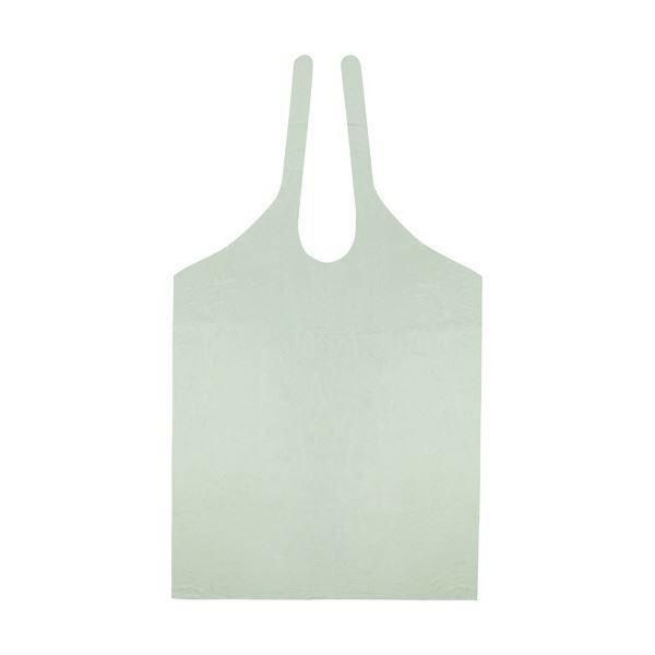 ファーストレイト PE食事用エプロン タイオンタイプ グリーン FR-839 1セット(500枚：50枚×10箱)