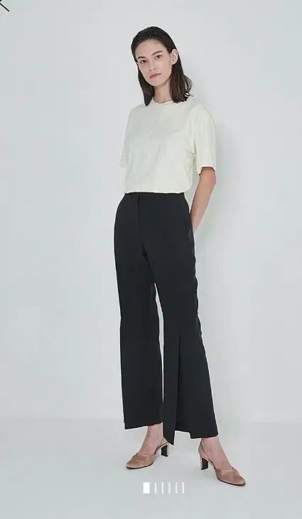 SYSTEM system ディープスリット スラックス パンツ 55サイズ 正規品