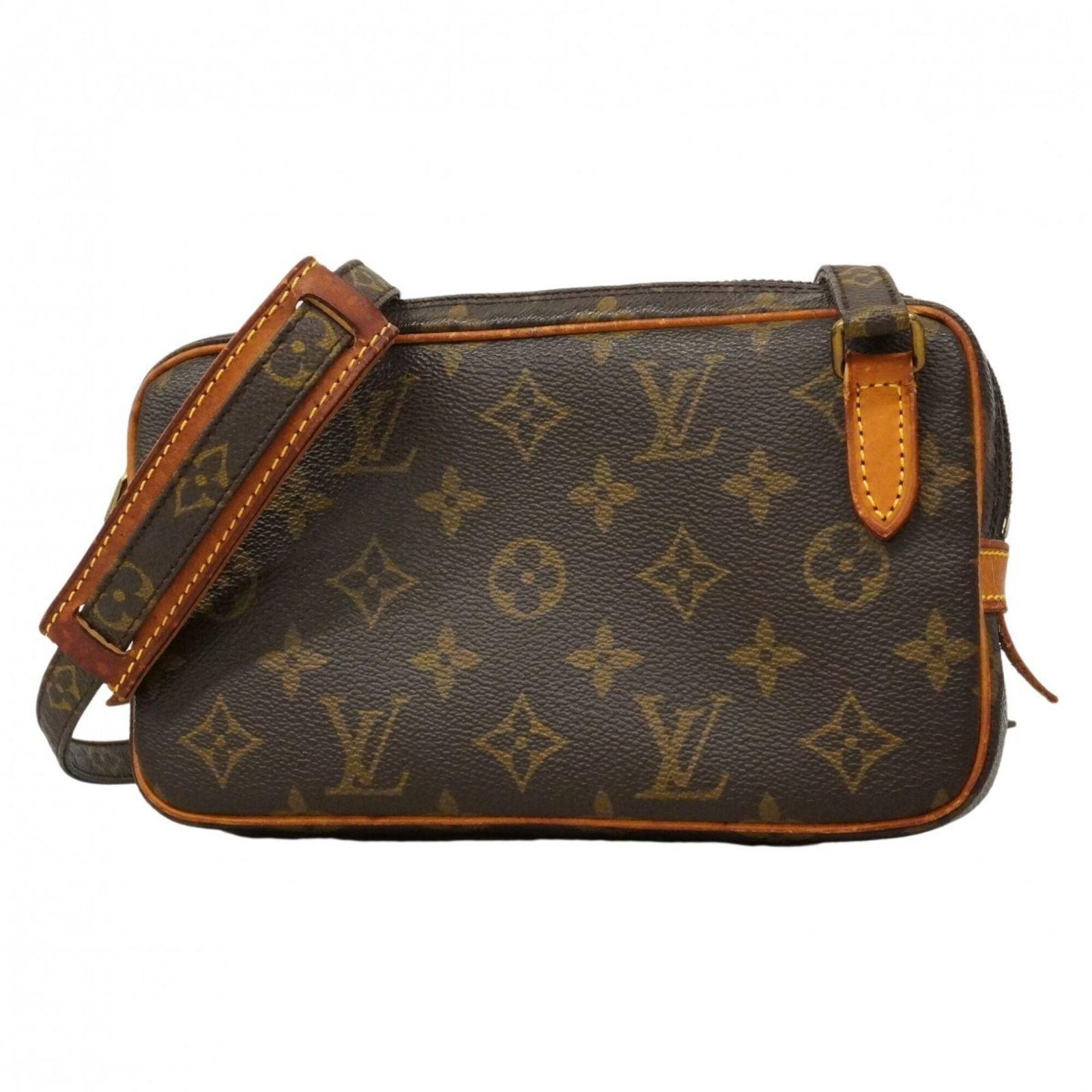 ルイ・ヴィトン(Louis Vuitton) ルイ・ヴィトン ショルダーバッグ モノグラム ポシェットマルリーバンドリエール M51828 ブラウンレディース