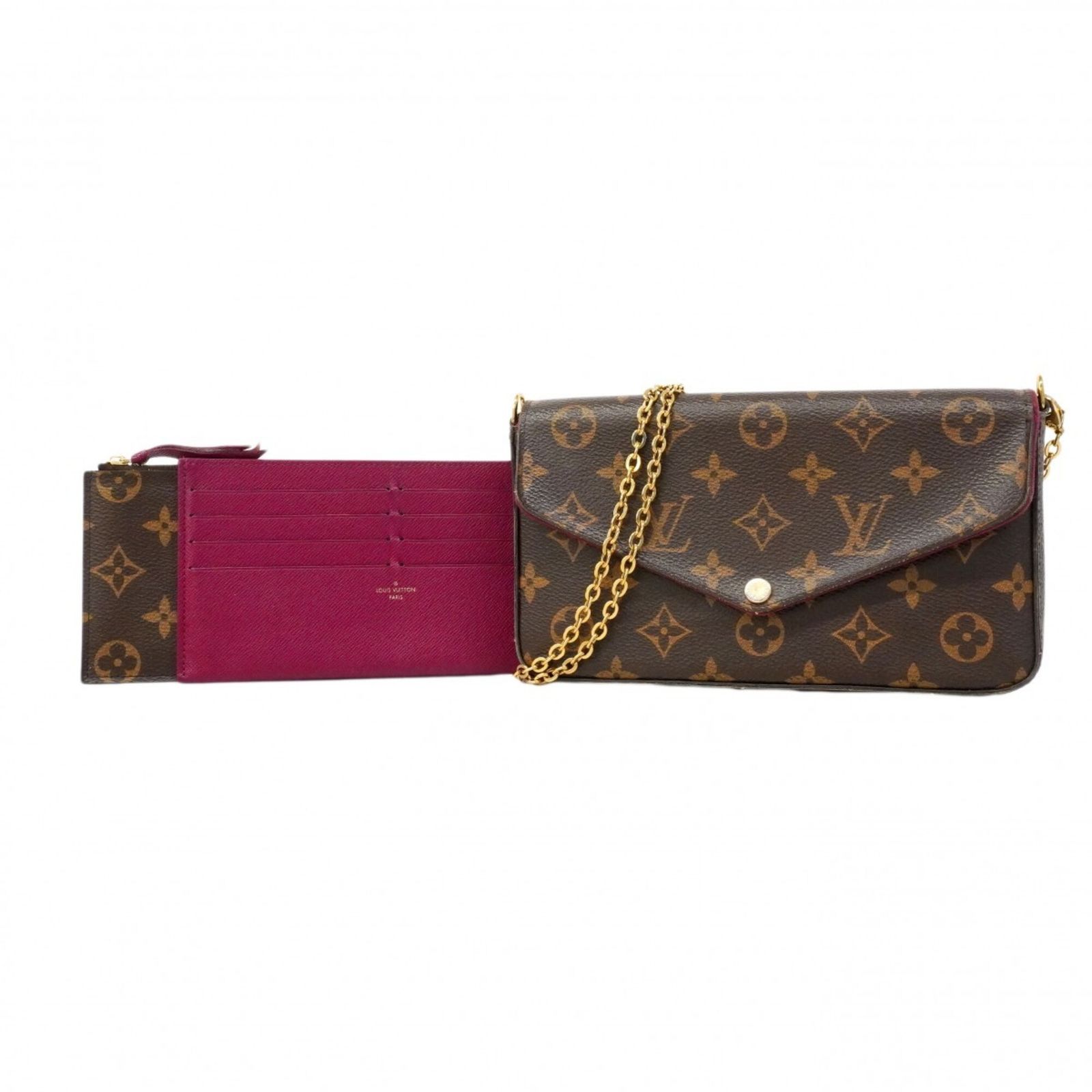 ルイ・ヴィトン(Louis Vuitton) ルイ・ヴィトン 財布・ショルダーウォレット モノグラム ポシェットフェリシー M61276 ブラウンレディース