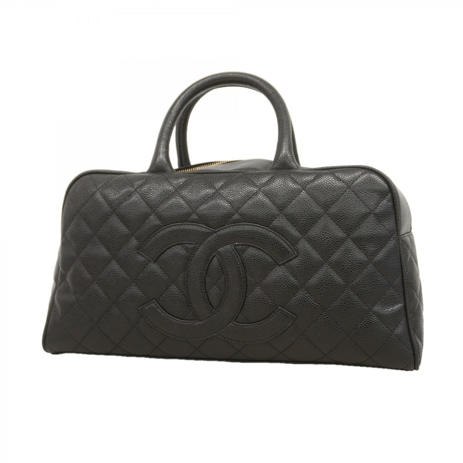 シャネル(Chanel) シャネル ハンドバッグ マトラッセ キャビアスキン ブラック レディース