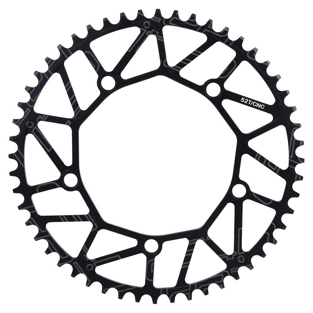 新品 自転車チェーンホイール チェーンリング 自転車シングルスピードチェーンリング 自転車ロード バイクマウンテン 自転車チェーンリング 50T 52T 54T 56T 58T 130BCD(52T)