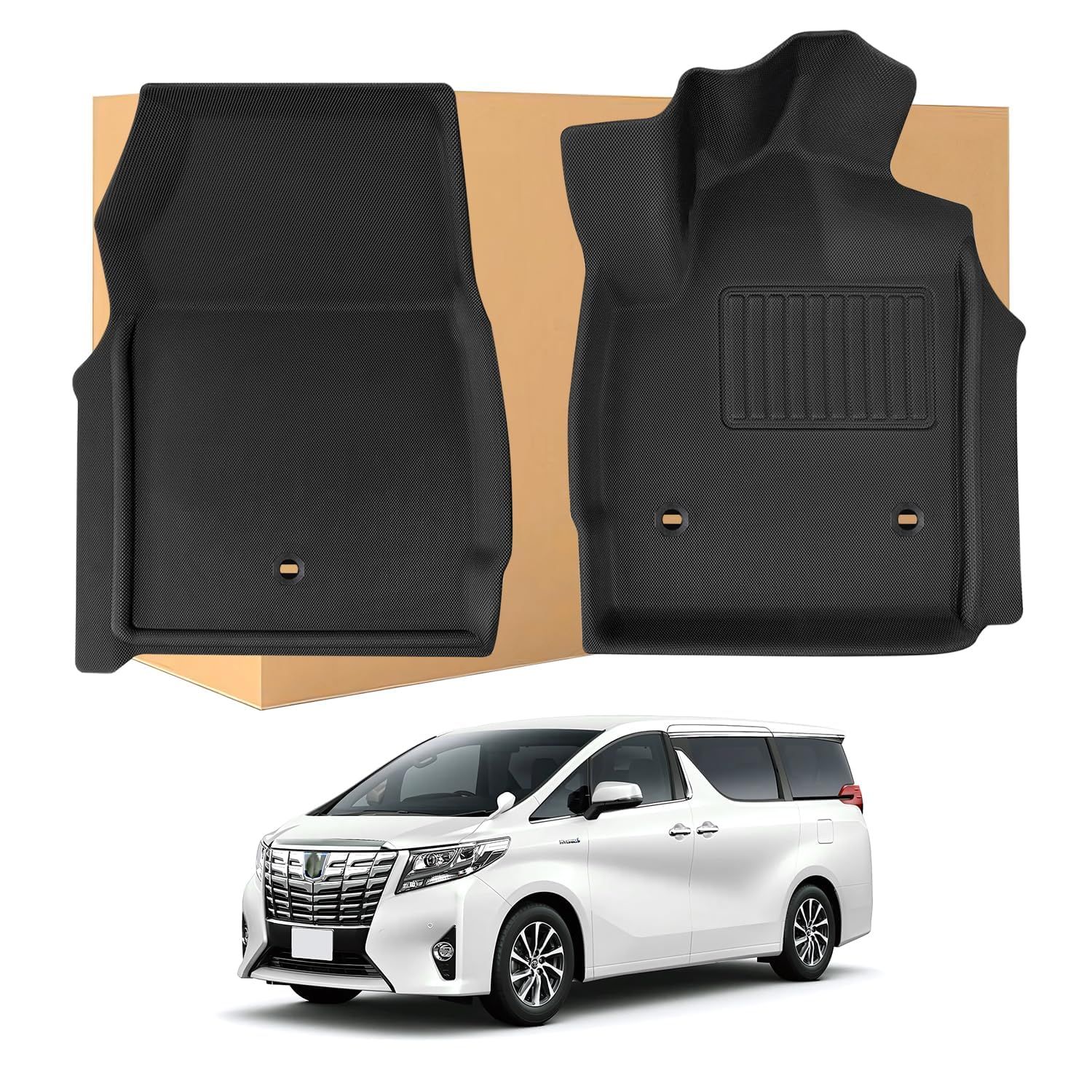 新品 CARVANTA トヨタに適合 アルファード 30 / ヴェルファイア 30 フロアマット XPE+TPE 新型ラバータイプ ハイブリッド H27年2月～現行 ALPHARD 30 / VELLFIRE 30 3Dフロアマット車種専用 カーマット 防水仕