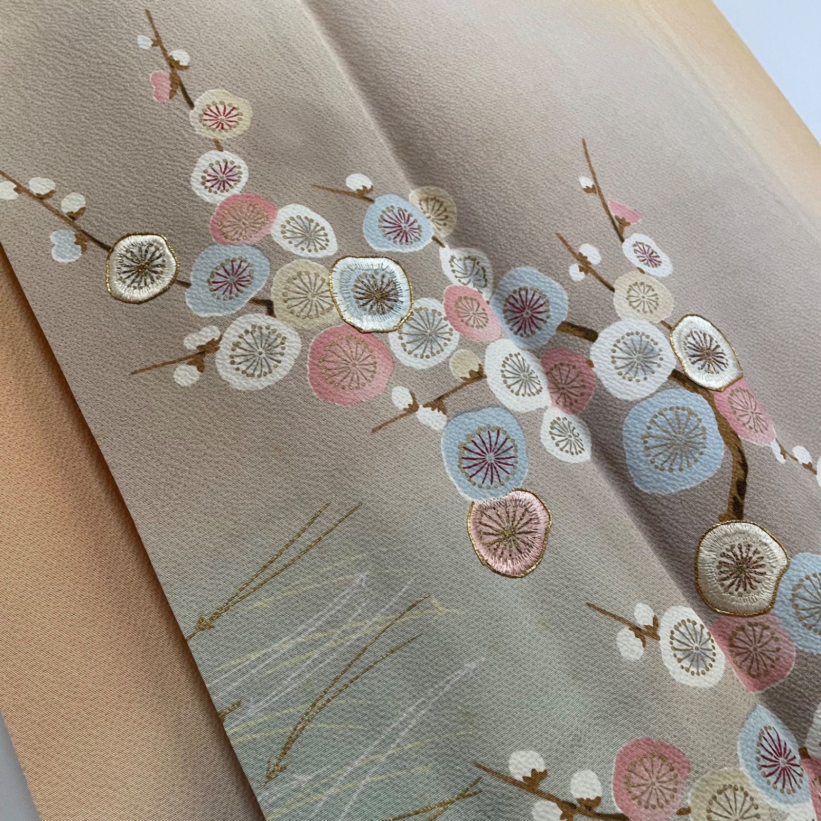 J824 訪問着 作家物 ファッションデザイナー 花井幸子 落款あり やまと
