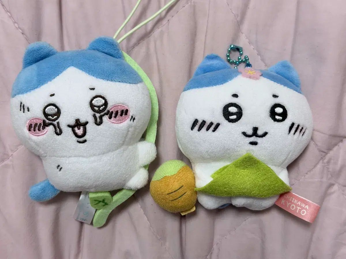ちいかわ 京都限定 ハチワレ ぬいぐるみ キーホルダー 2種セット
