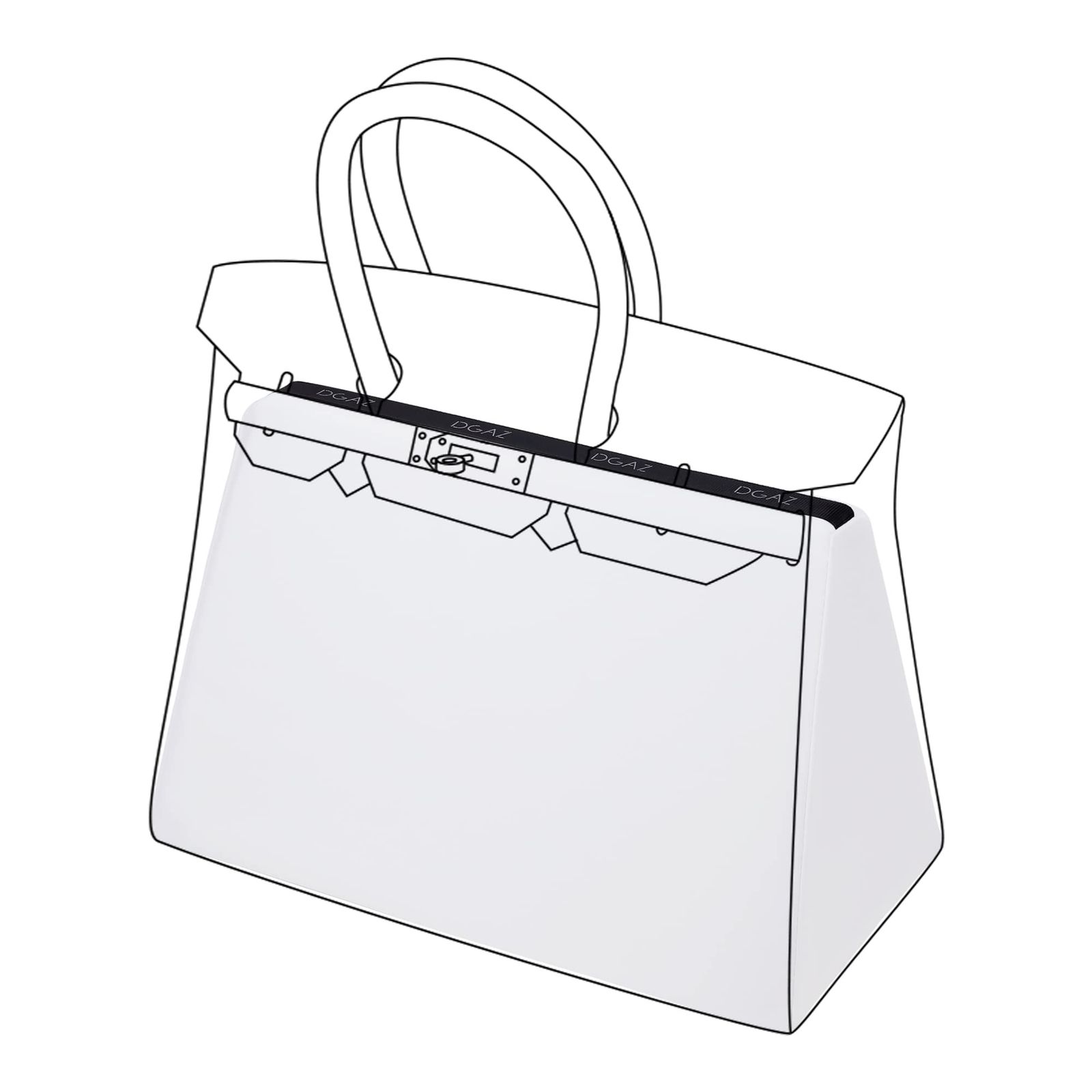 新品 DGAZ バーキン適用 バッグピロー バッグシェイパー 形崩れ防止 バッグシェイパー 枕シェイパー 適用 Birkin 25/30/35/40/45/50 Bags（BK30内縫い、ホワイト）