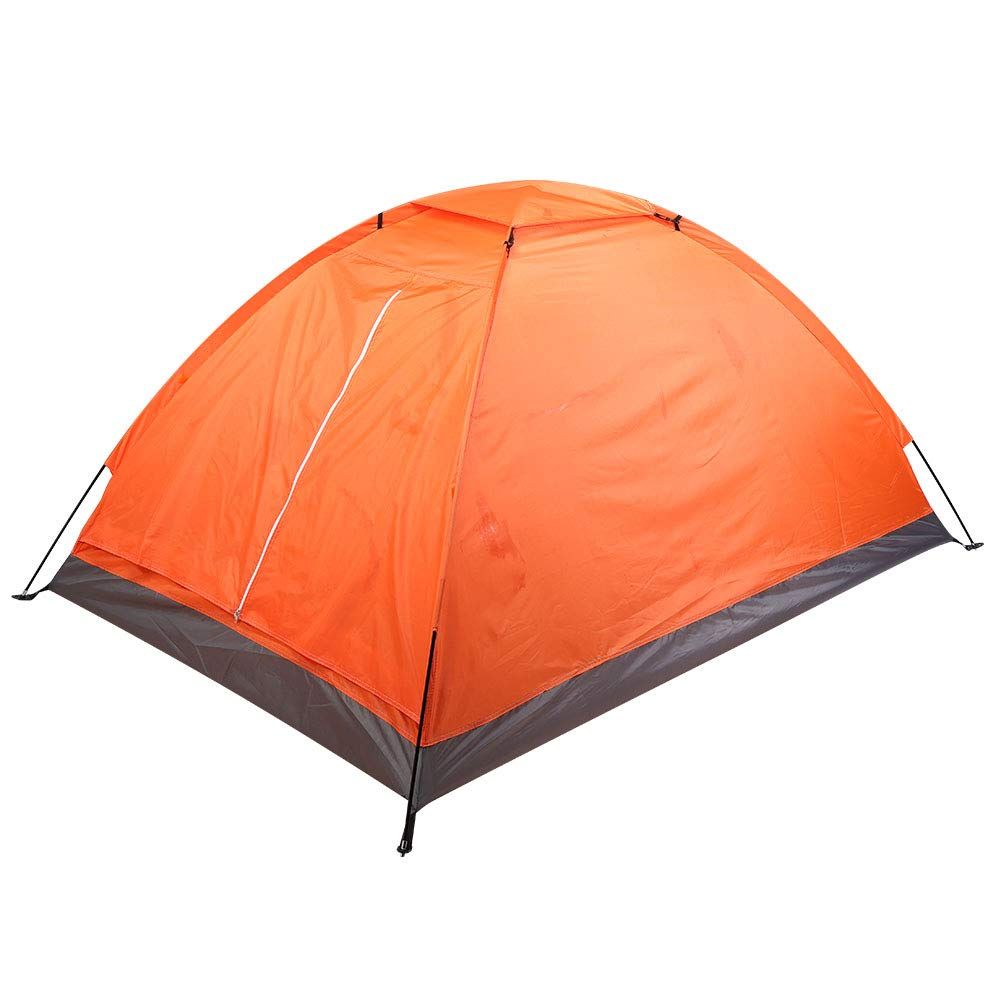 新品 屋外テント ツェルト 2 人屋外ダブル人単層テントキャンプ登山
