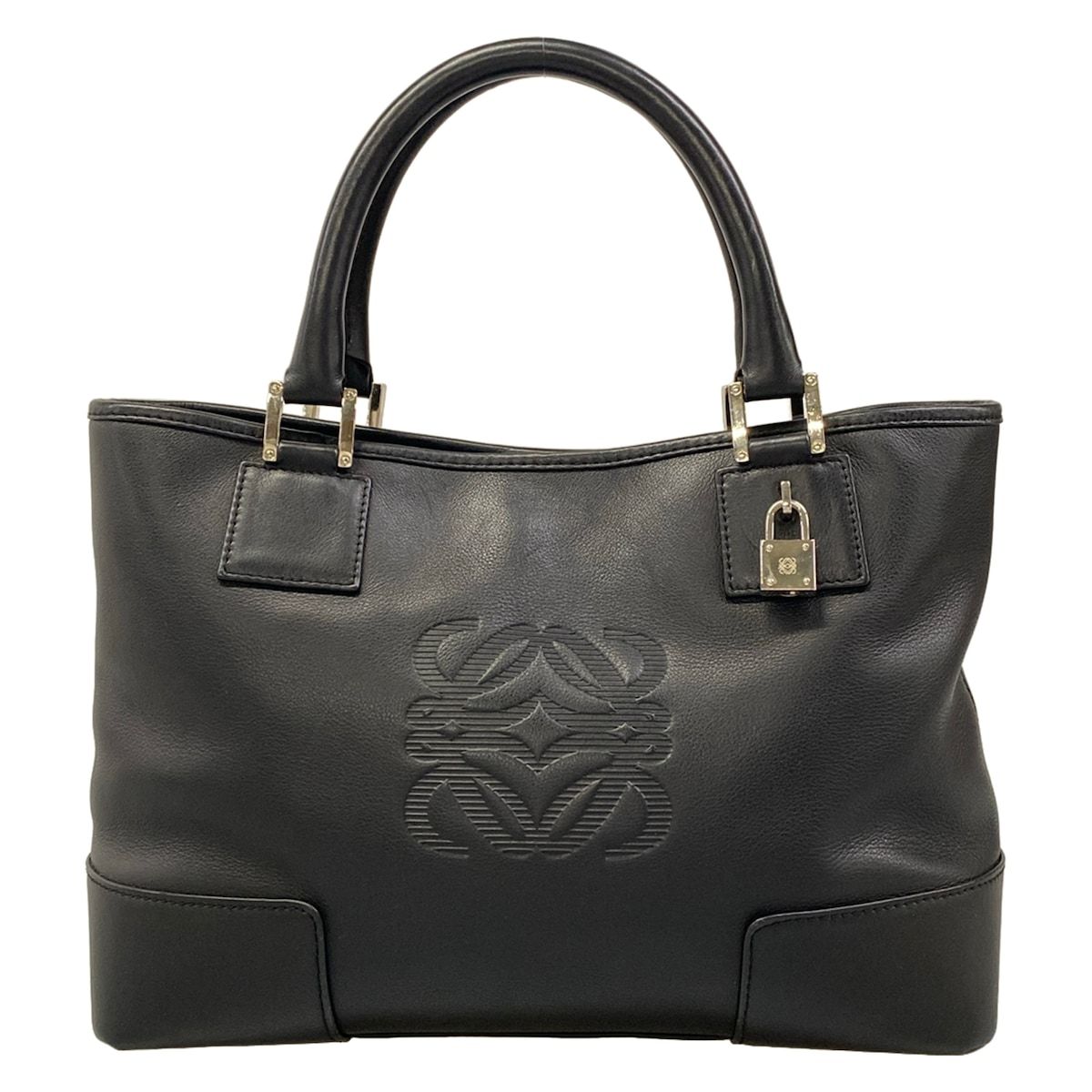 LOEWE(ロエベ) トートバッグ アメ 黒 レザー