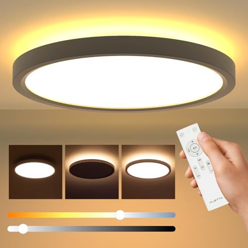 シーリングライト LED 間接照明 調光調色 上下発光 照明器具 節電対策 リモコン操作 タイマー機能 省エネ 薄型 簡単取付 天井照明 和室 洋室 キッチン 寝室 洗面所 リビング 日本語取扱説明書 【ユニバーサルstore】 (30W 6 9159aec3 4,649円