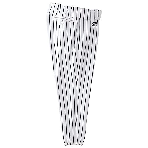 新品 ゼット(ZETT)野球 ユニフォーム パンツ (ストライプ・レギュラー) BU612 ホワイト/ブラック O7