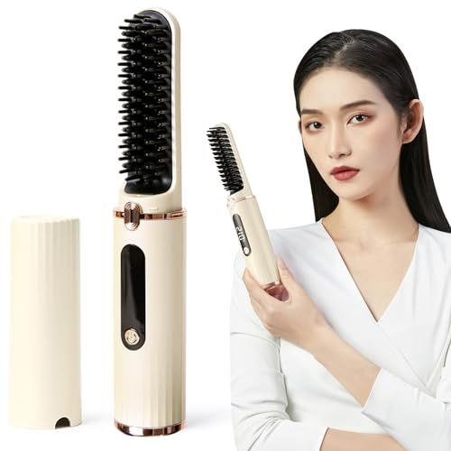 ヘアアイロン コードレス ストレート【スタイリスト監修 】ヘアアイロン カール 小型 持ち運び 両用 USB充電式 ヘアアイロンミニ 2way 3段階温度設定可能 31mm 前髪用 軽量 男女兼用 誤起動防止ロック 家庭/旅行/出張/通勤用 cc48b0fa