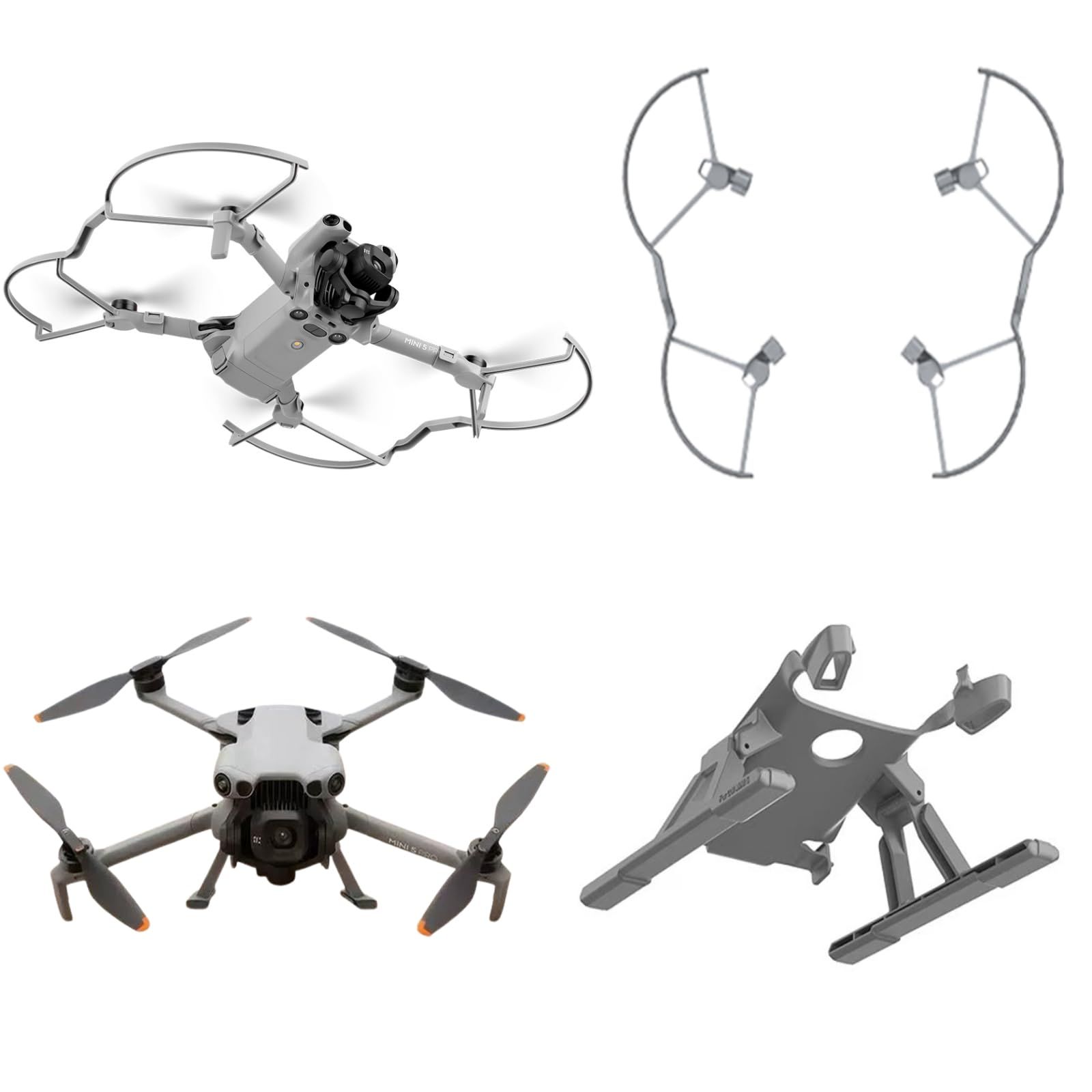 新品 DJI Mini 5 Pro 対応 アクセサリー2点セット-プロペラガード+ランディングギア Mini 5 Pro アクセサリー
