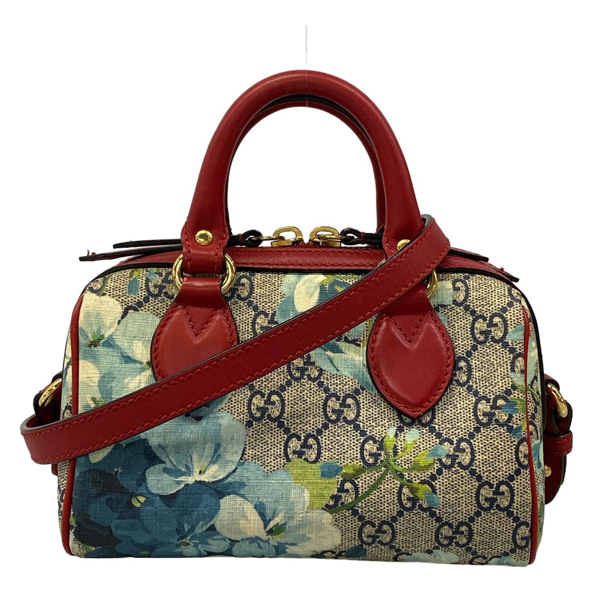 GUCCI(グッチ) ハンドバッグ GGブルームス 546312 アイボリー×レッド×マルチ レザー