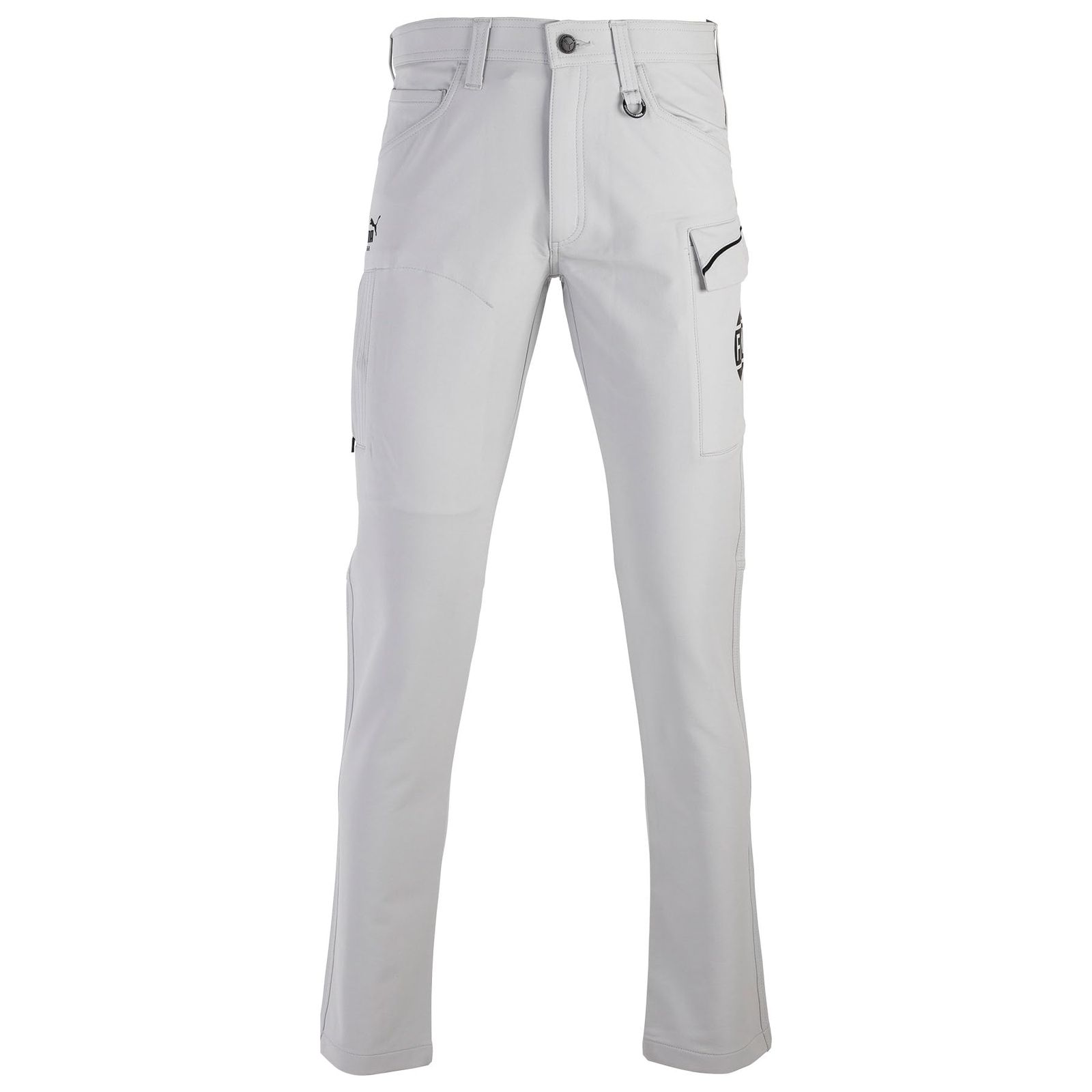 新品 [武蔵野ユニフォーム] PUMA WORKWER F//H カーゴパンツ ヒロミコラボ プーマワークウェア 作業着 パンツ ストレッチ 作業服 <040-PW-3045G>(SL-シルバー L)