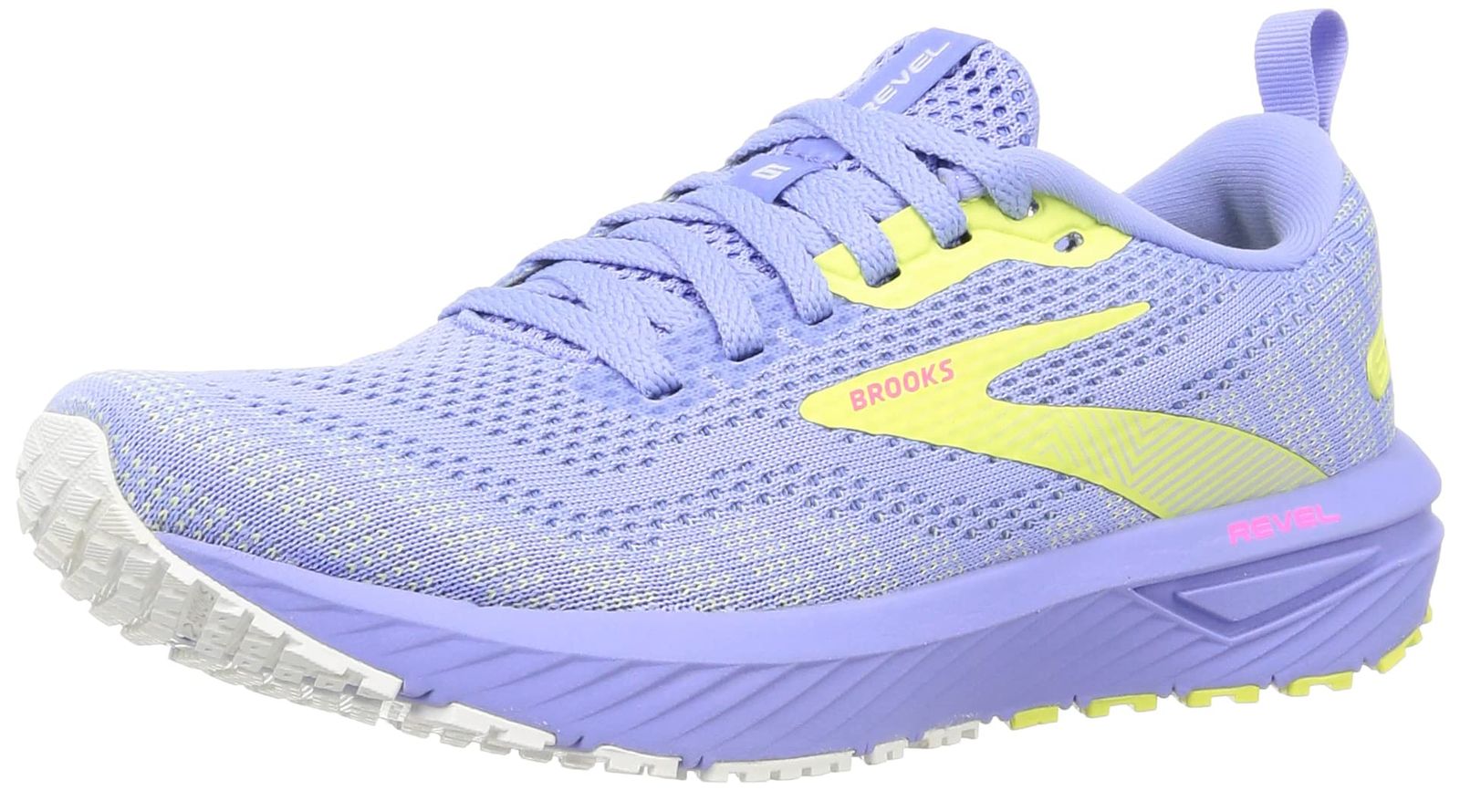 新品 [Brooks] スニーカー レベル 6 ランニングシューズ 軽量 メンズ レディース BRM3983 BRW3862 パープル 25.0 cm B